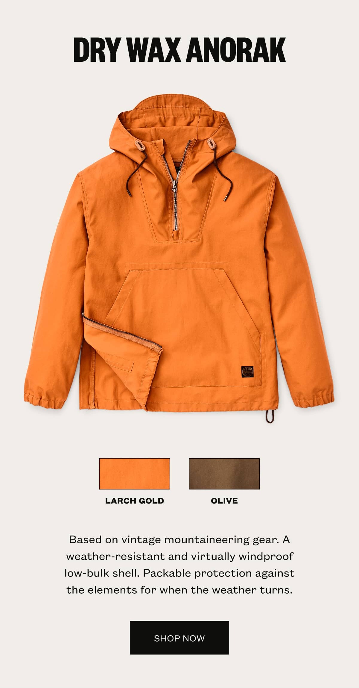 Dry Wax Anorak
