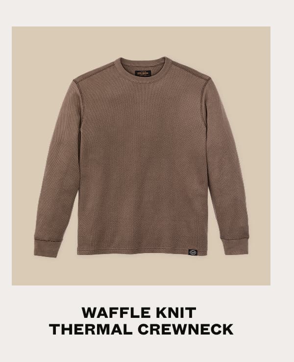 Waffle Knit Thermal Crewneck