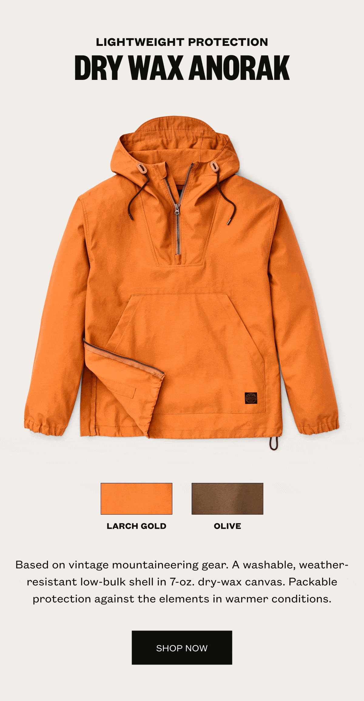 Dry Wax Anorak
