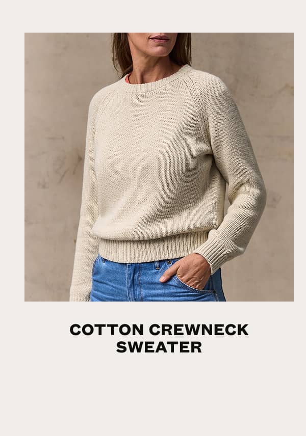 Cotton Crewneck Sweater
