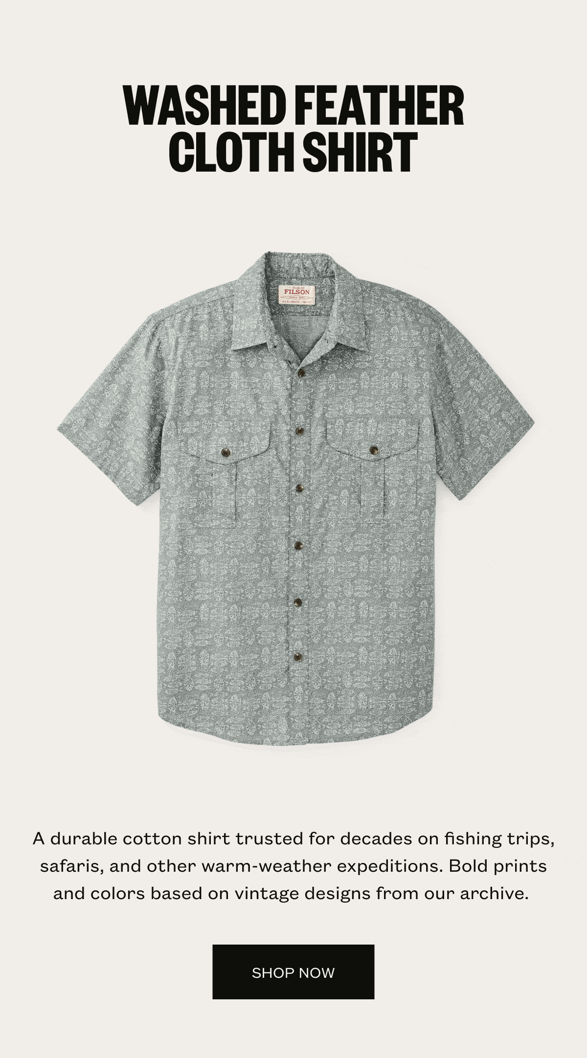 Washed Feather Cloth Shirt