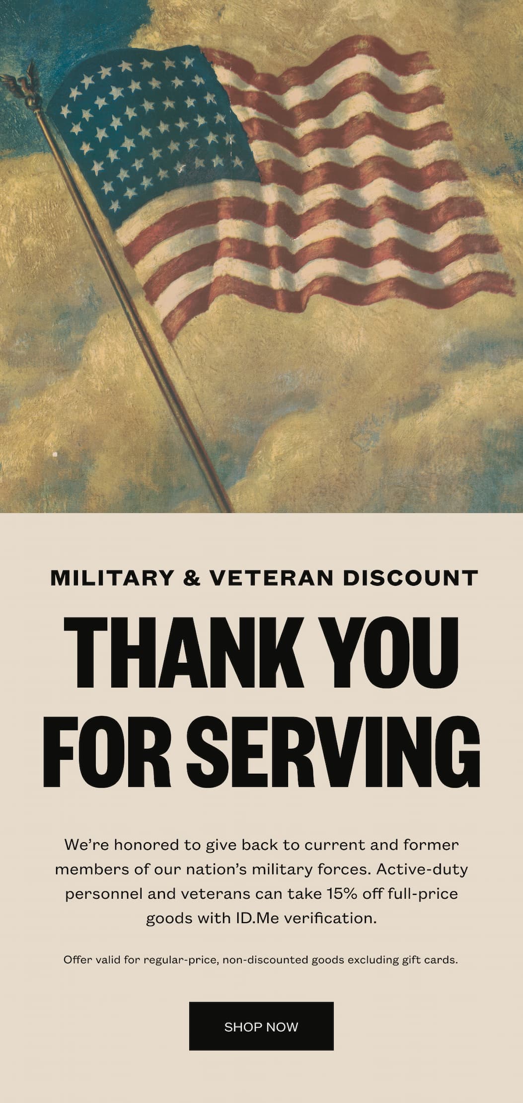 Thank You to our Veterans