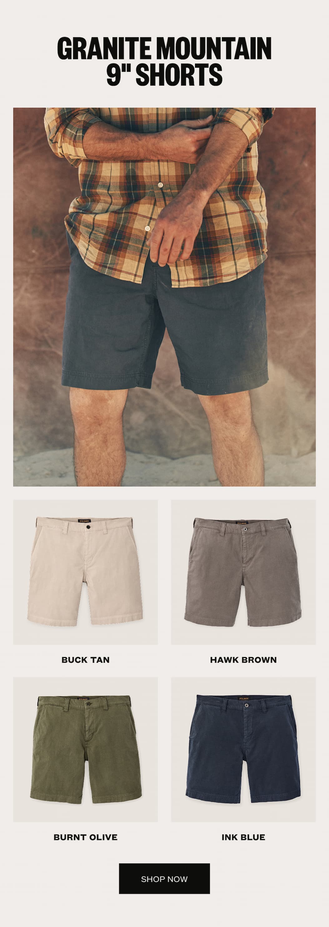Granite Mountain 9" Shorts 