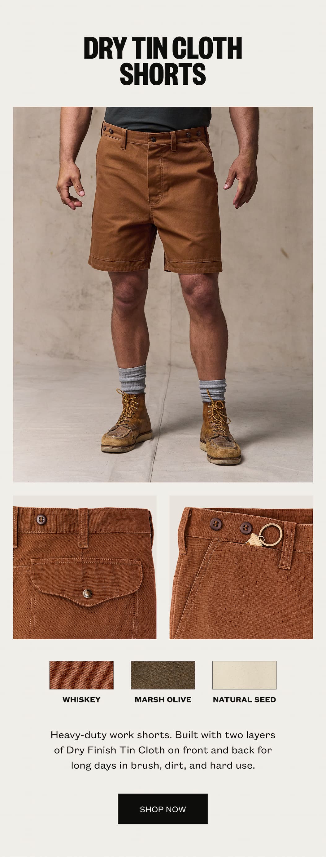 Dry Tin Cloth Shorts