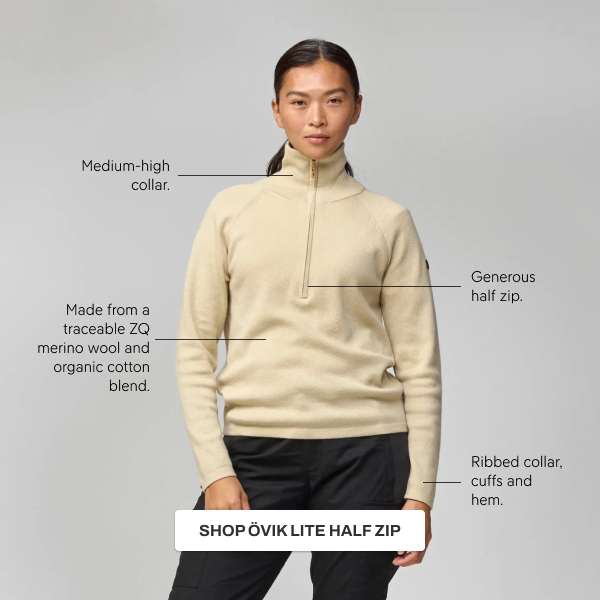 Övik Lite half Zip W