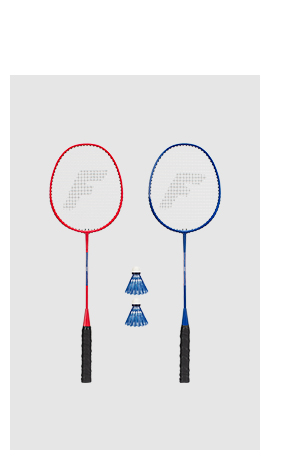 Shop Now! - Red, White & Blue 2 Player Badminton Set