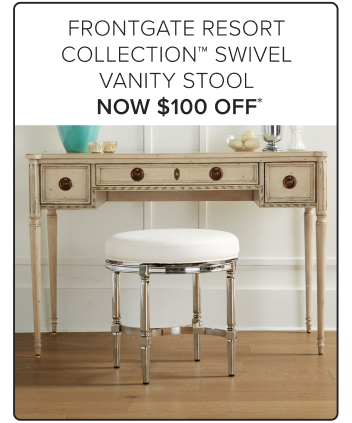 Frontgate Resort Collection Swivel Vanity Stool Now $100 Off