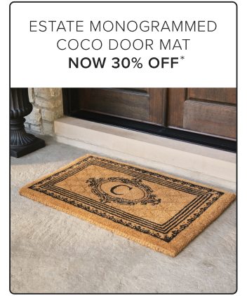 Estate Monogrammed Coco Door Mat Now 30% Off