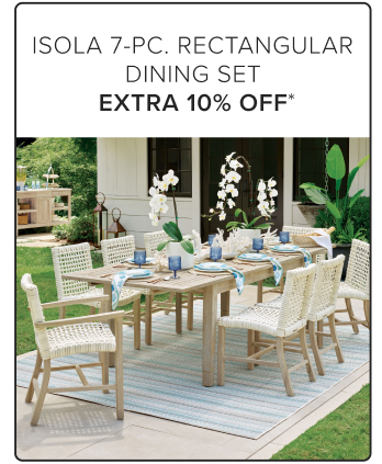 Isola 7-PC. Rectangular Dining Set Extra 10% Off