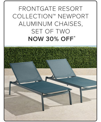 Frontgate Resort Collection Newport Aluminum Chaises, Set of Two Now 30% Off*