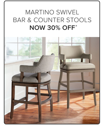 Martino Swivel Bar & Counter Stools Now 30% Off