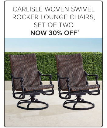 Calisle Woven Swivel Rocker Lounge Chairs, Set of Two Now 30% Off