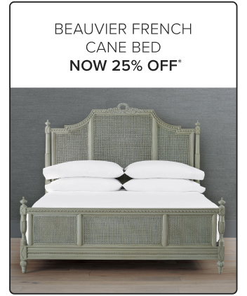 Beauvier French Cane Bed Now 25% Off