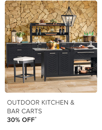 Outdoor Kitchen & Bar Carts 30% Off