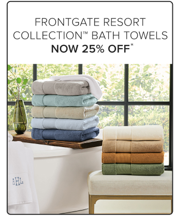 Frontgate Resort Collection Bath Towels Now 25% Off