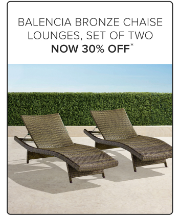 Balencia Bronze Chaise Lounges, Set of Two Now 30% Off