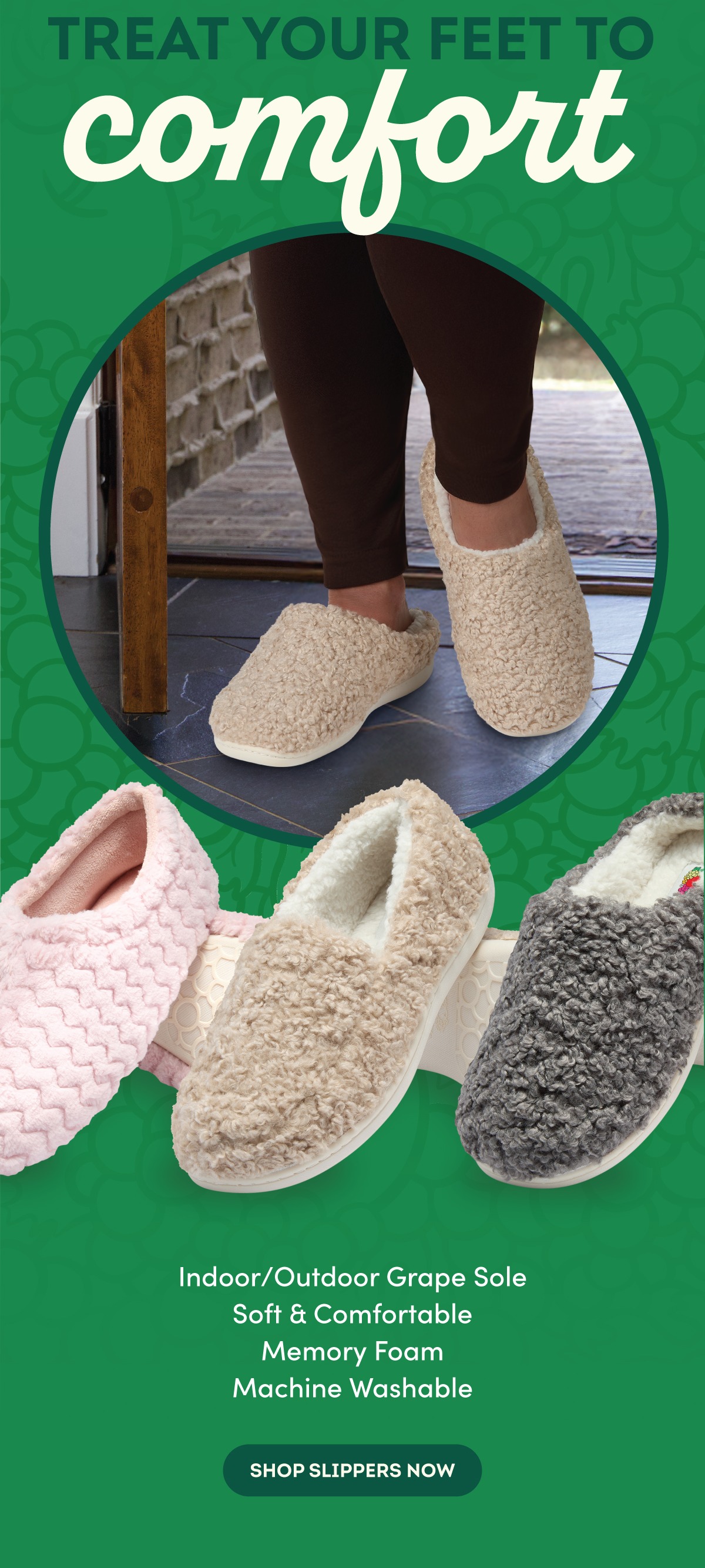 Treat your feet to comfort! 