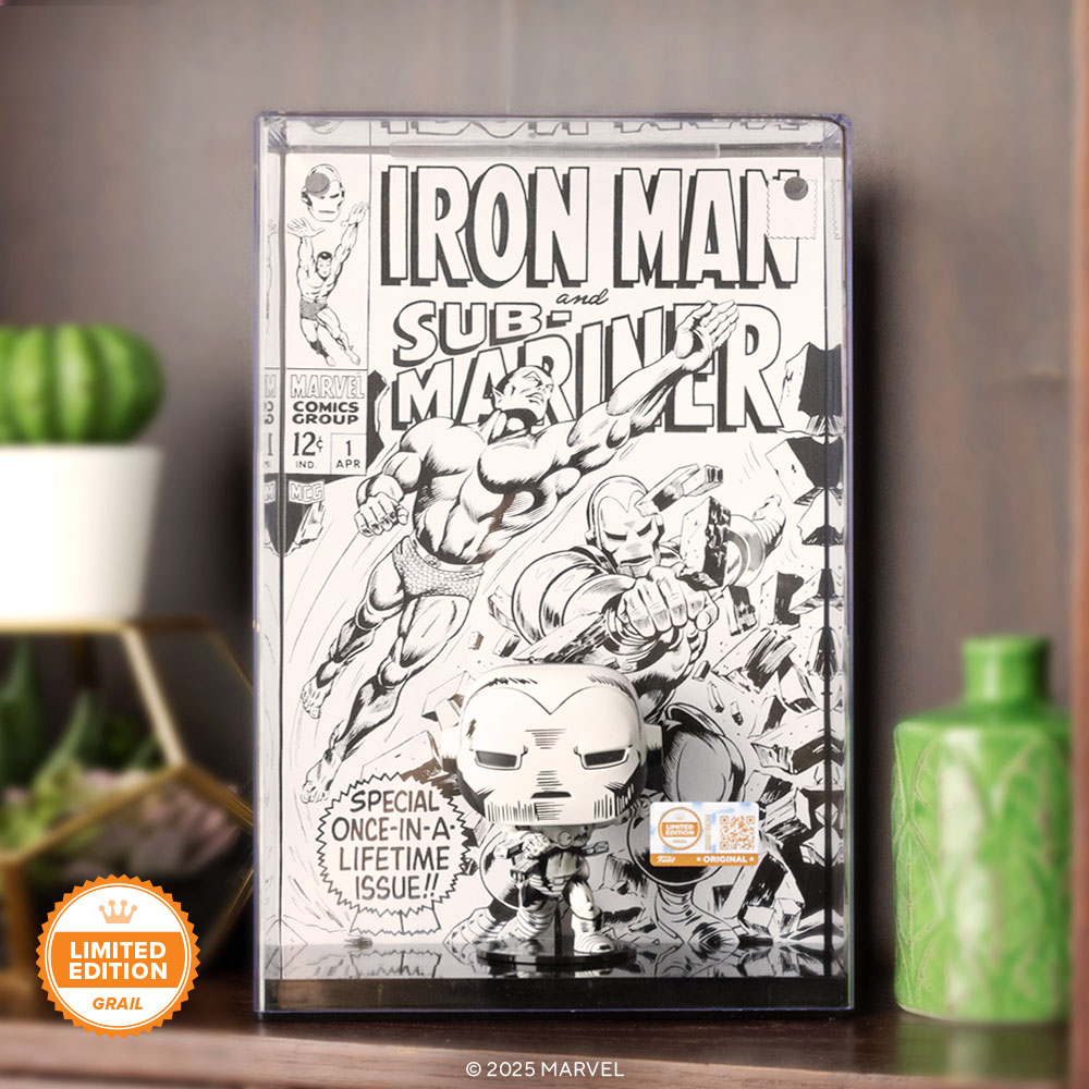 Limited Edition Grail — Pop! Comic Covers Iron Man #1 (Black & White) (750 PCs) Giveaway