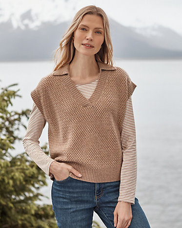 Lori Cashmere Sweater Vest
