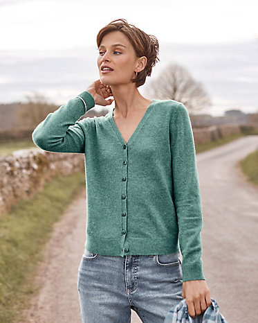 Brighton Cashmere V-Neck Cardigan