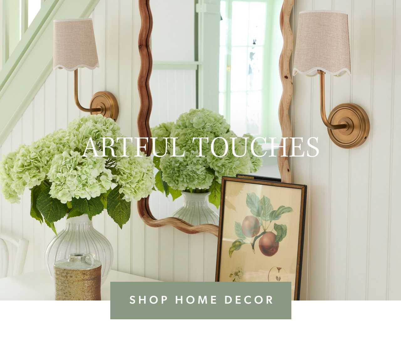 Artful touches. Shop Home Decor