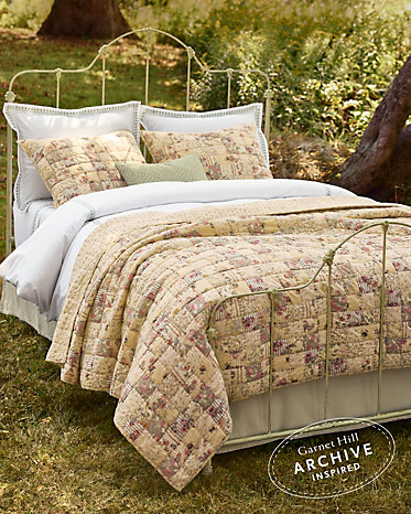 Postage Stamp Organic-Cotton Patchwork Quilt