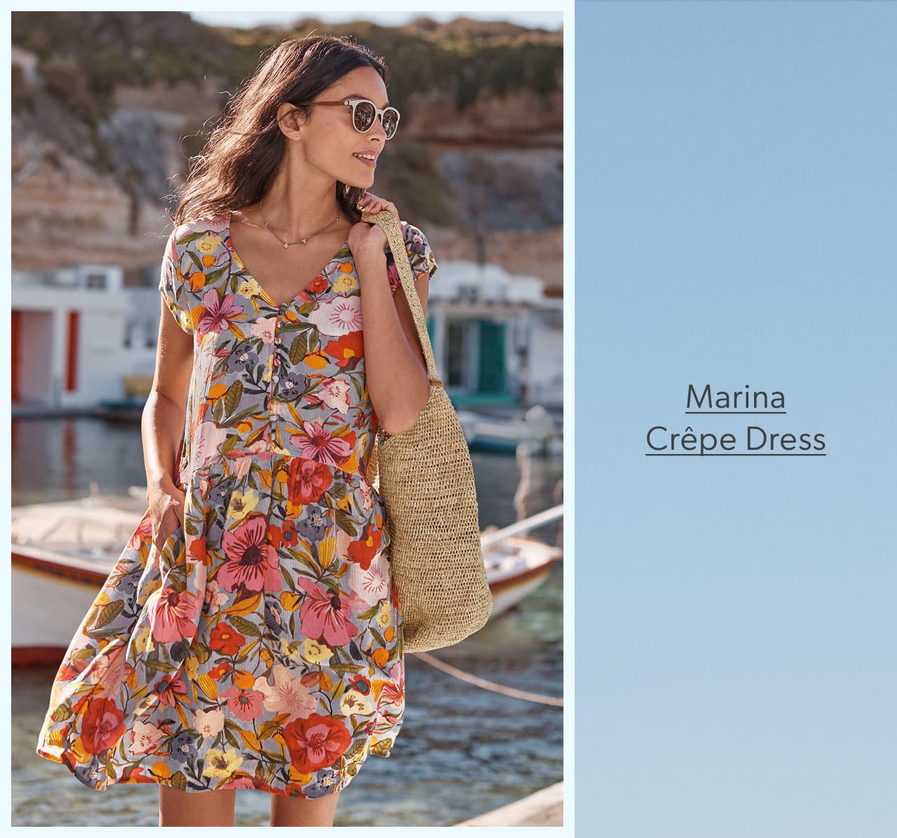 Marina Crepe Dress