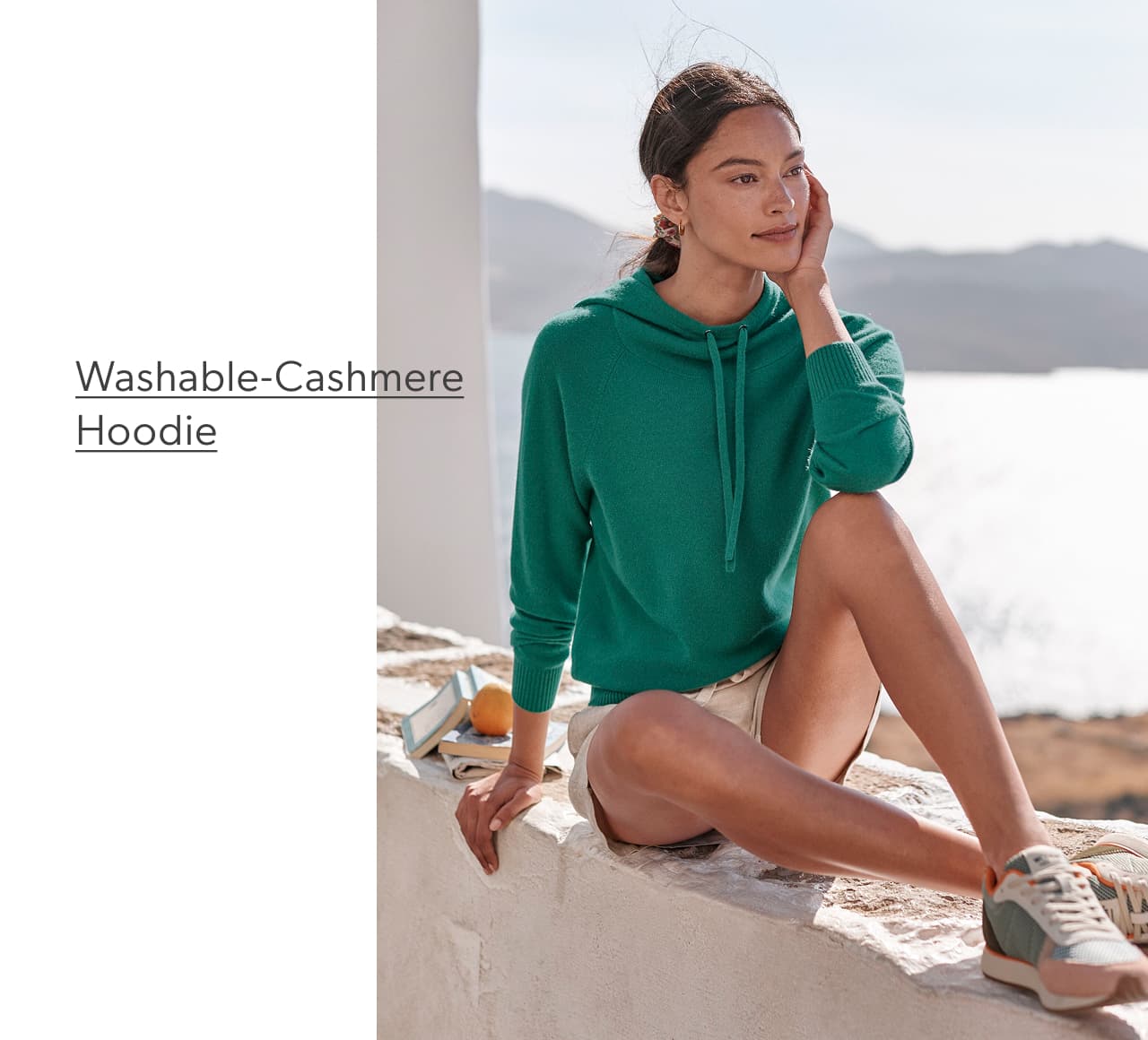 Washable-Cashmere Hoodie