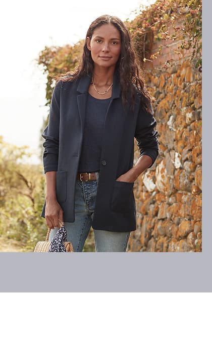 Knit Relaxed Blazer