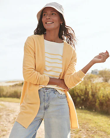 Easy Cashmere Open Cardigan
