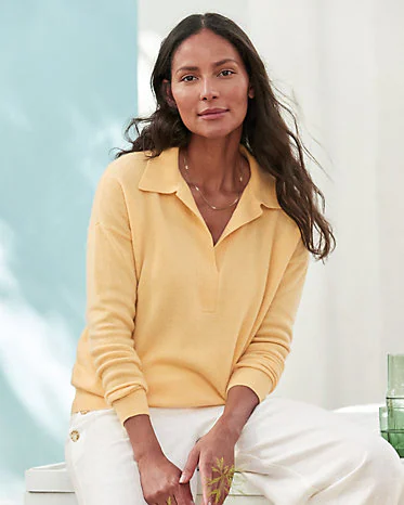 Essential Cashmere Polo Sweater