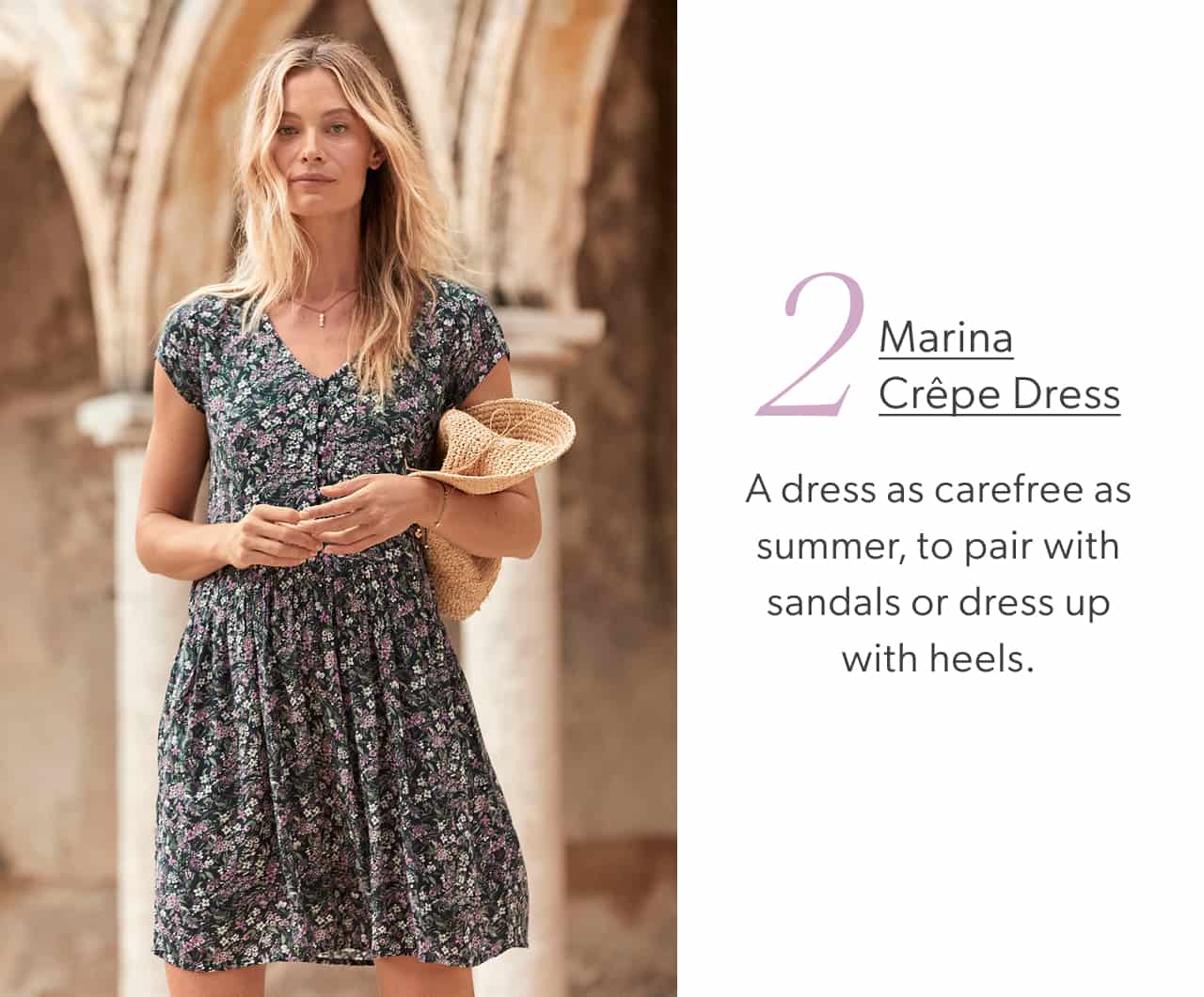 Marina Crepe Dress