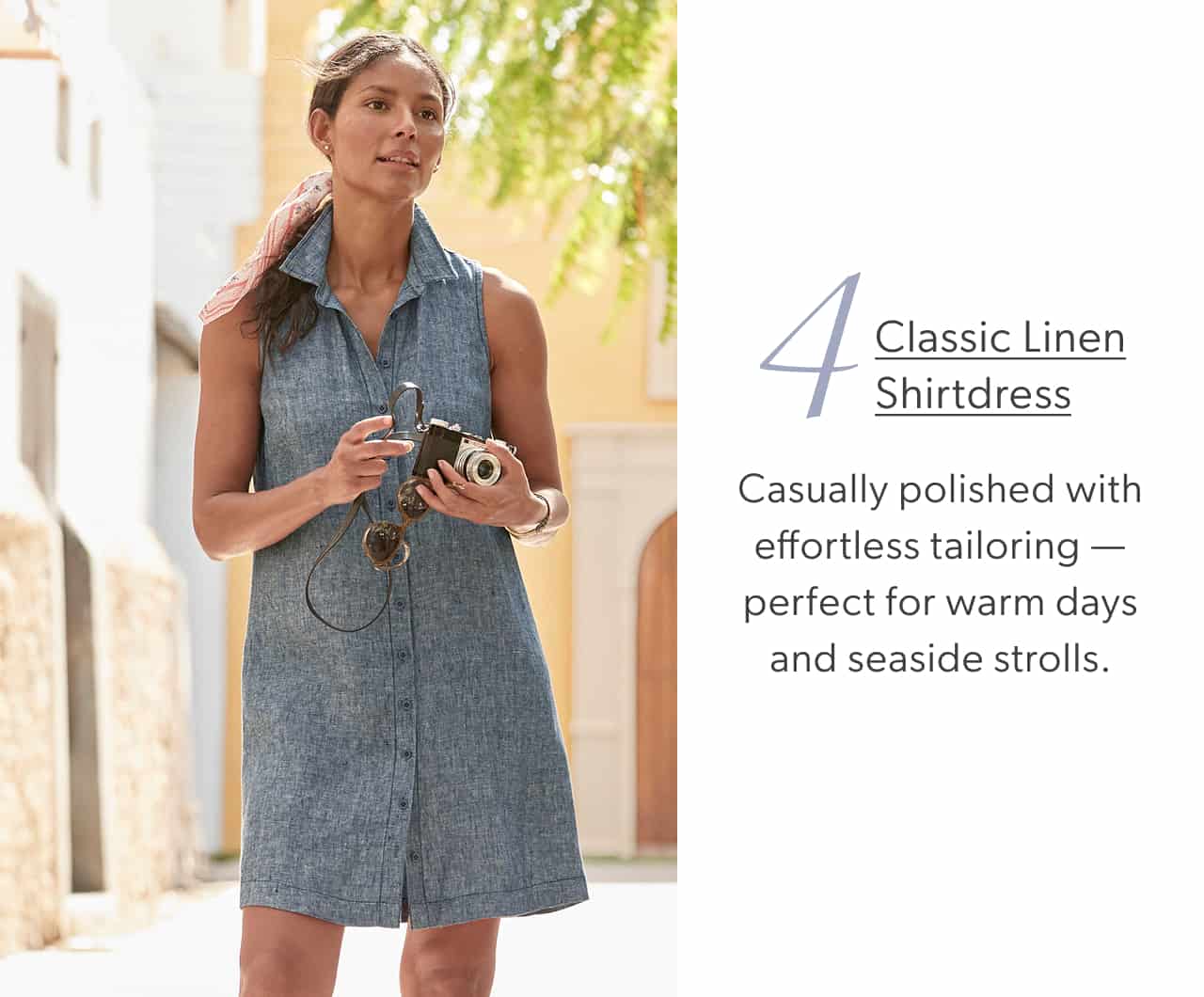 Classic Linen Shirtdress