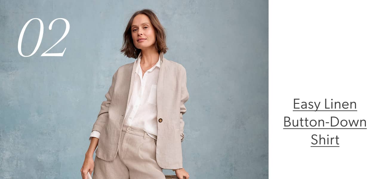 Easy Linen Button-Down Shirt