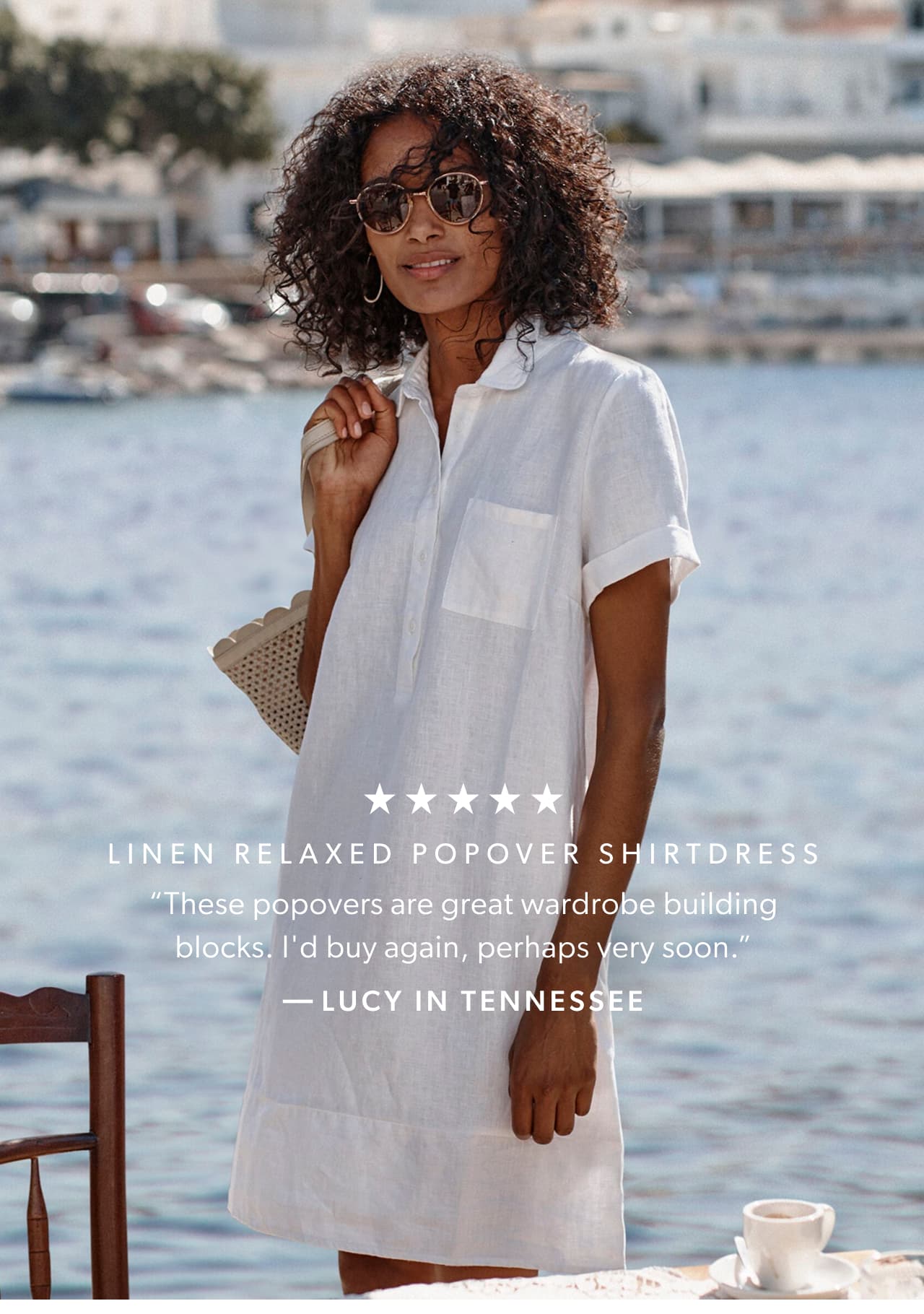 Five stars. Linen Relaxed Popover Shirtdress. “These popovers are great wardrobe building blocks. I'd buy again, perhaps very soon.” -Lucy in Tennessee