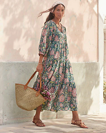 Riya Organic-Cotton Voile Dress