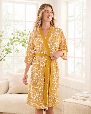 Asian Wrap Organic-Cotton Robe