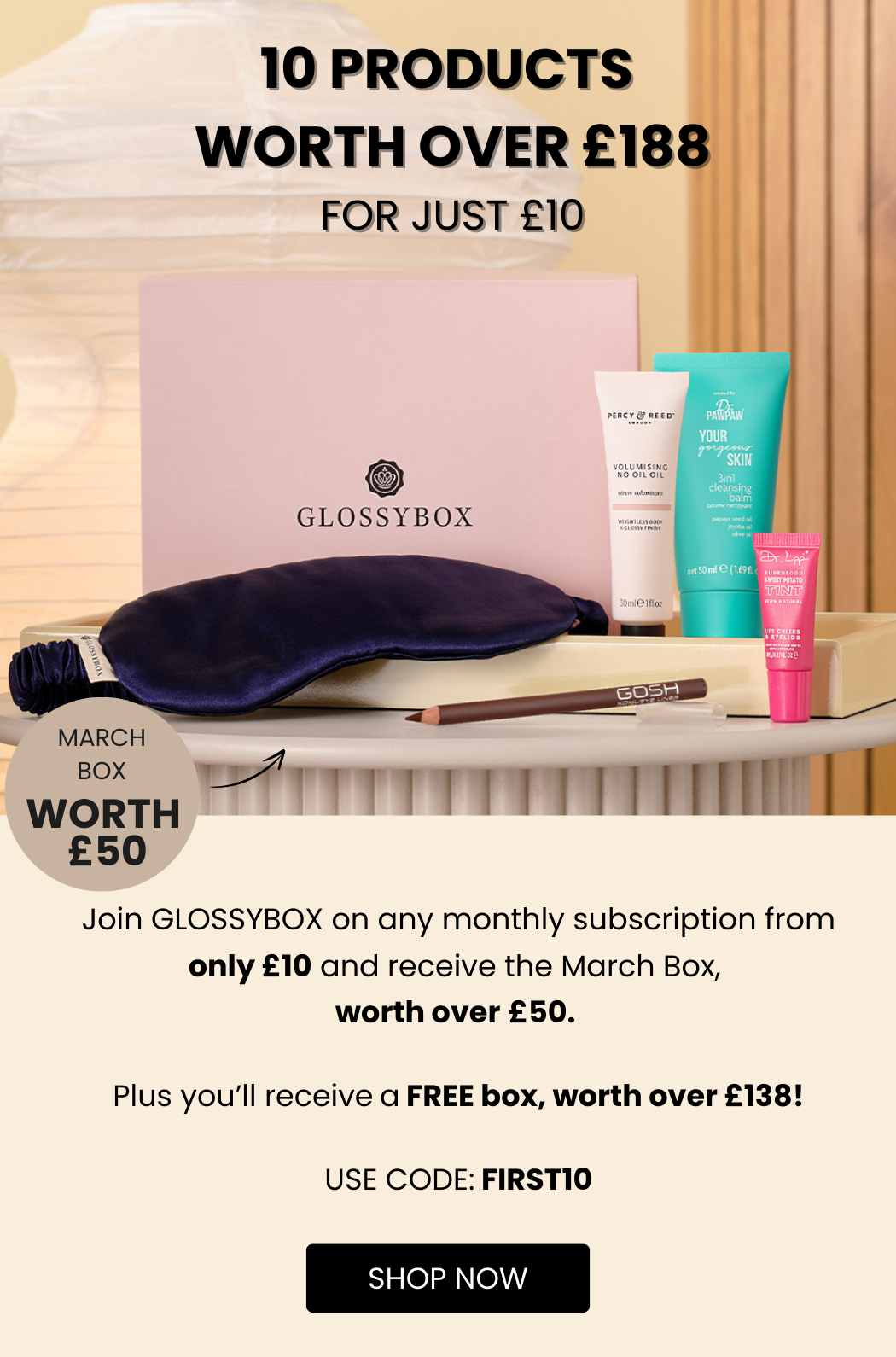 GLOSSYBOX March Box
