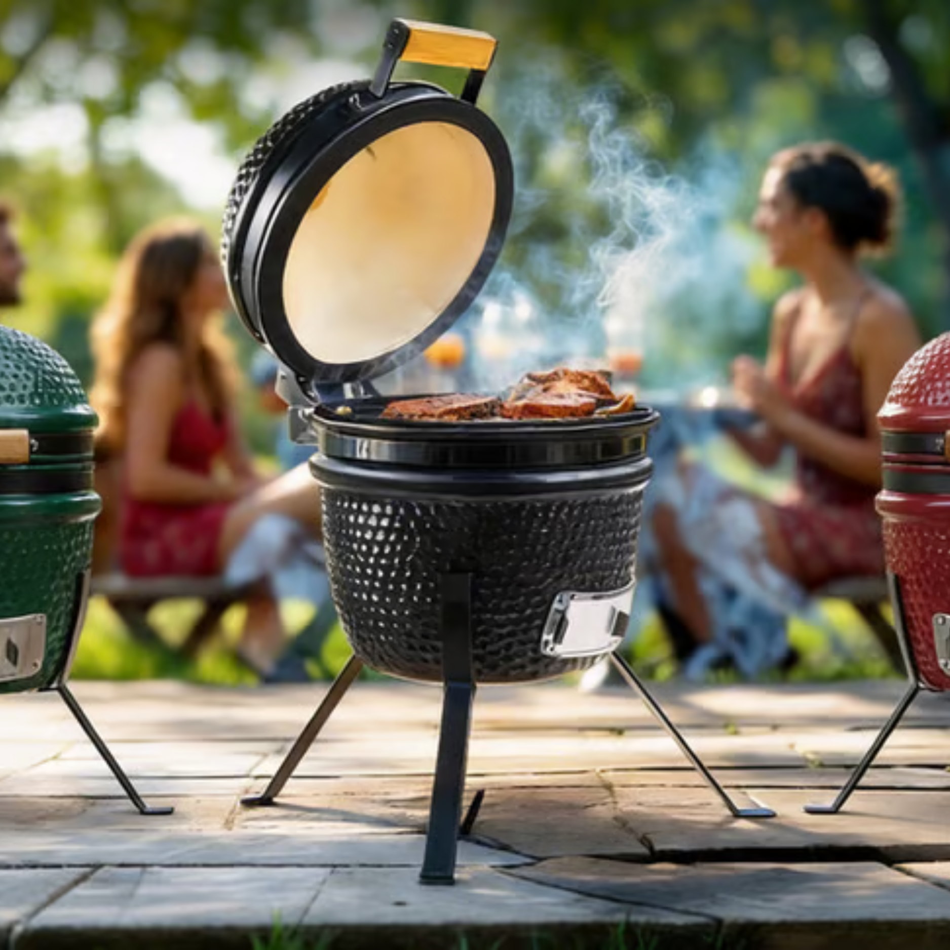 Kamado Egg Ceramic Charcoal BBQ Grill 