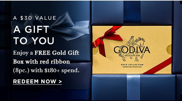 A Gift To You, Enjoy A Free Fold Gift Box With Red Ribbon (8pc.) with $180+ spend.