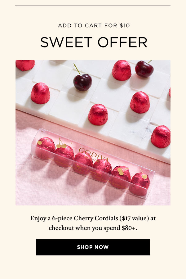 Add To Cart For $10 - 6PC Cherry Cordials