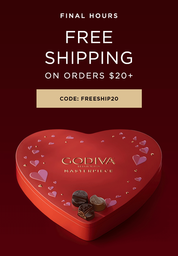 Final Hours: Free Shipping on Orders $20+