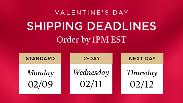 Valentine's Day Shipping Deadlines
