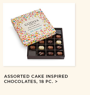 Assorted Cake Inspired Chocolates, 18PC. >