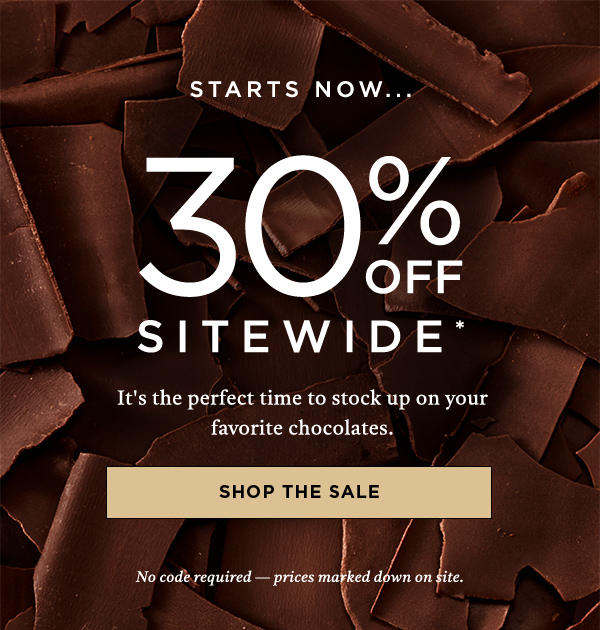 30% OFF Sitewide*