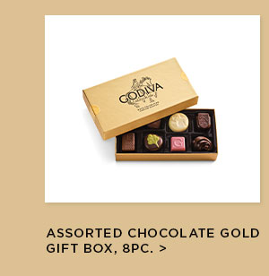 Assorted Chocolate Gold Gift Box, 8pc