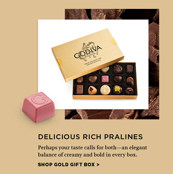 Delicious Rich Pralines Perhaps your taste calls for both - an elegant balance of creamy and bold in every box.