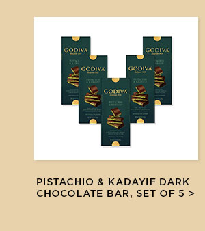 Pistachio & Kadayif Dark Chocolate Bar, Set of 5
