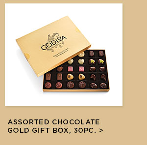 Assorted Chocolate Gold Gift Box, 30pc.