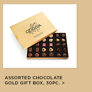 Assorted Chocolate Gold Gift Box, 30pc.